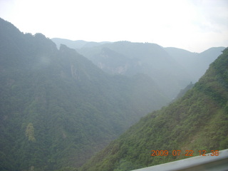 China eclipse - driving down from Anji - lunch crowd