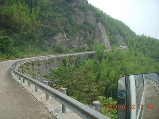 China eclipse - driving down from Anji