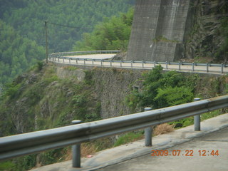 China eclipse - driving down from Anji