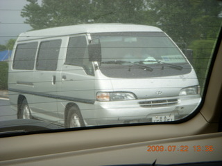 China eclipse - driving down from Anji