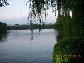 China eclipse - Guilin lake near hotel