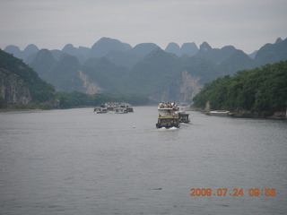 China eclipse - Li River  boat tour - Ling