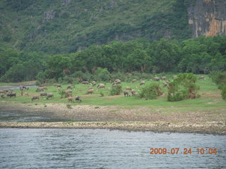 China eclipse - Li River  boat tour