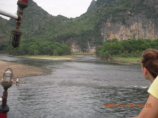 127 6xq. China eclipse - Li River  boat tour