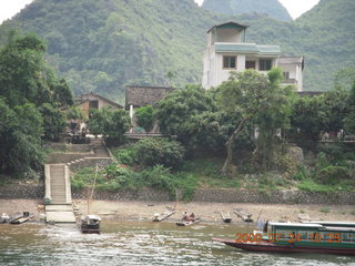 175 6xq. China eclipse - Li River  boat tour