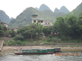 China eclipse - Li River  boat tour