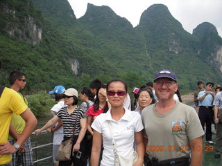 China eclipse - Li River  boat tour