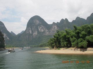 China eclipse - Li River  boat tour