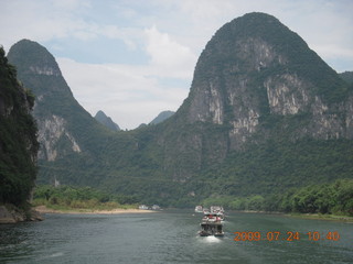 China eclipse - Li River  boat tour