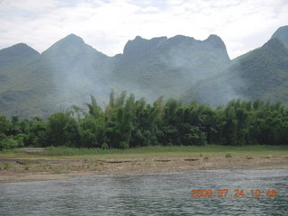 218 6xq. China eclipse - Li River  boat tour