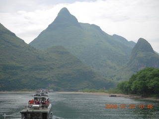 219 6xq. China eclipse - Li River  boat tour