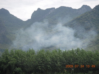 China eclipse - Li River  boat tour