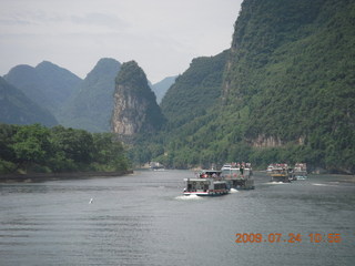 China eclipse - Li River  boat tour