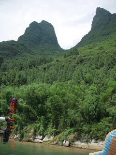 246 6xq. China eclipse - Li River  boat tour