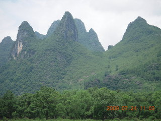 China eclipse - Li River  boat tour