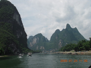 China eclipse - Li River  boat tour