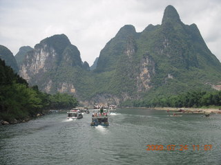 China eclipse - Li River  boat tour