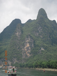 271 6xq. China eclipse - Li River  boat tour