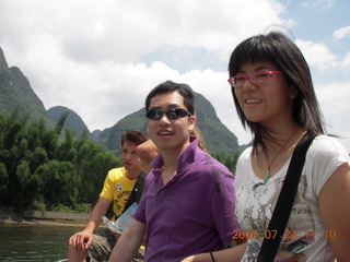 278 6xq. China eclipse - Li River  boat tour