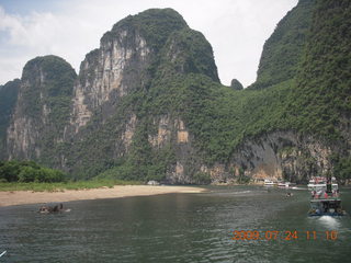 279 6xq. China eclipse - Li River  boat tour