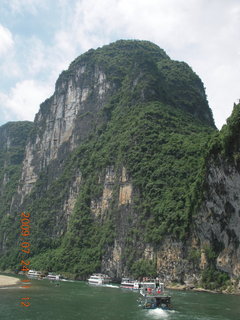 282 6xq. China eclipse - Li River  boat tour