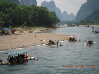 China eclipse - Li River  boat tour