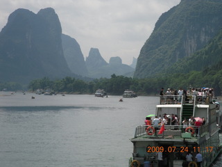 China eclipse - Li River  boat tour