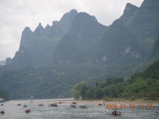 China eclipse - Li River  boat tour