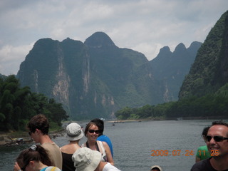 China eclipse - Li River  boat tour