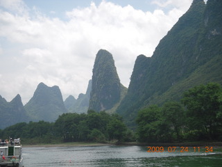 China eclipse - Li River  boat tour