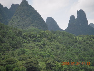 China eclipse - Li River  boat tour