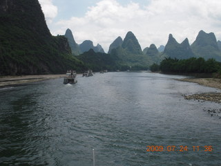 335 6xq. China eclipse - Li River  boat tour