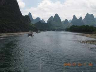 China eclipse - Li River  boat tour