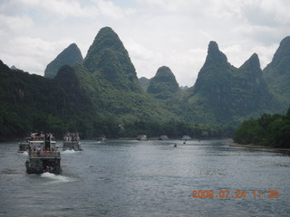 China eclipse - Li River  boat tour