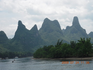 China eclipse - Li River  boat tour