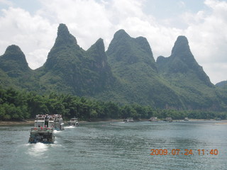 China eclipse - Li River  boat tour