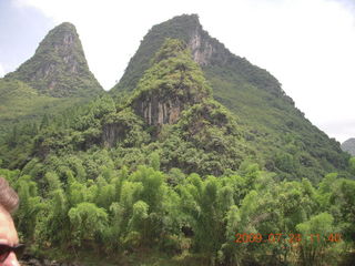 348 6xq. China eclipse - Li River  boat tour