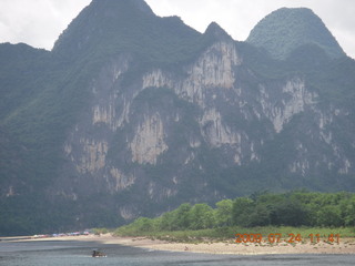 China eclipse - Li River  boat tour