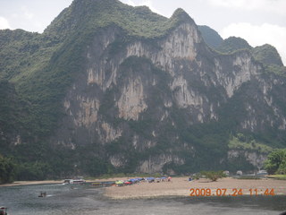 China eclipse - Li River  boat tour