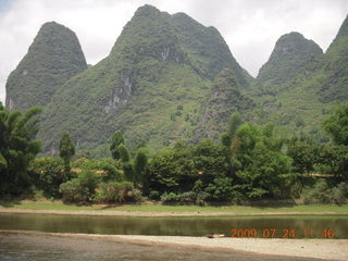 361 6xq. China eclipse - Li River  boat tour