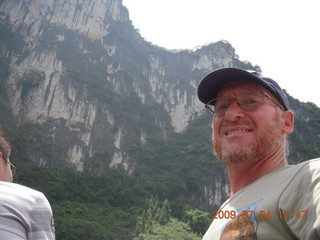 China eclipse - Li River  boat tour - Adam