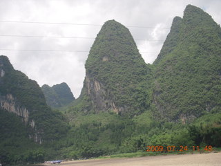 366 6xq. China eclipse - Li River  boat tour