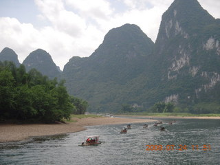 China eclipse - Li River  boat tour