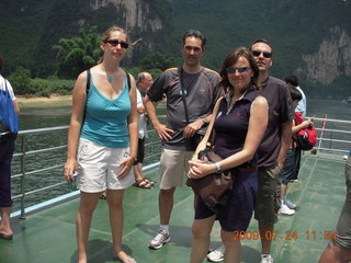 China eclipse - Li River  boat tour