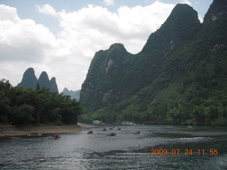 377 6xq. China eclipse - Li River  boat tour