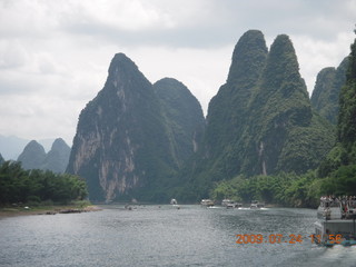 China eclipse - Li River  boat tour