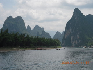 China eclipse - Li River  boat tour