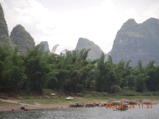 385 6xq. China eclipse - Li River  boat tour