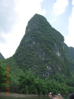 387 6xq. China eclipse - Li River  boat tour