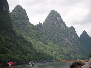 388 6xq. China eclipse - Li River  boat tour